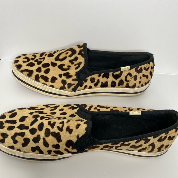 KATE SPADE New York X Keds Leopard Print Double Decker Slip-On Sneakers - Picture 5 of 8